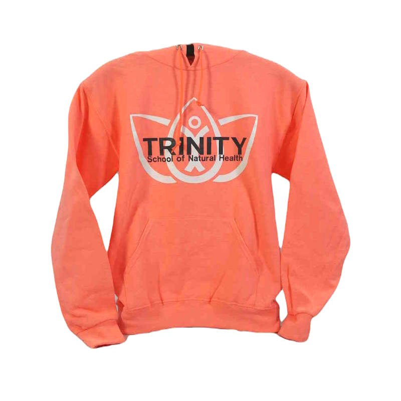 Sudadera con capucha color naranja