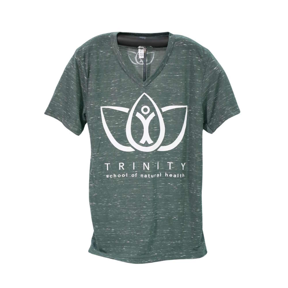 V-Neck Shirt - Forest Marble