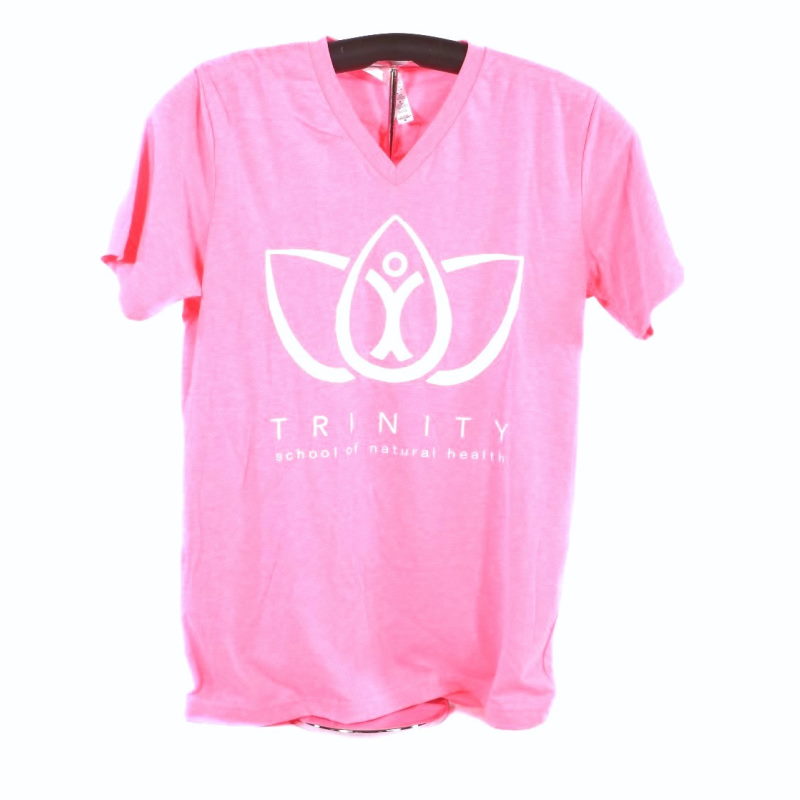 Camisa con cuello en V - Rosa neón