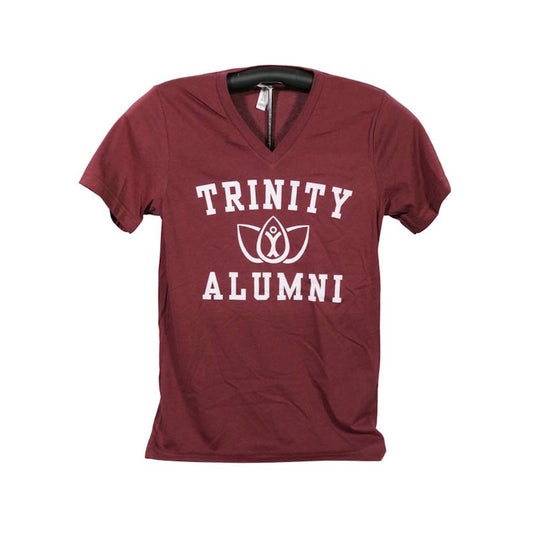 V-Neck Alumni Shirt - Heather Cardinal